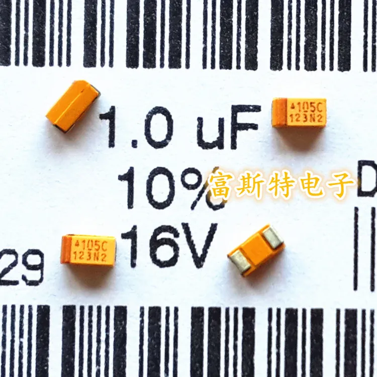 30 шт./SMD Танталовый конденсатор 105C 1 мкФ 16V A-type 3216 1206 Polar | Обустройство дома