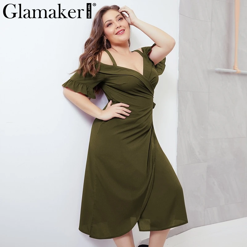 Женское винтажное платье с v-образным вырезом Glamaker элегантное праздничное