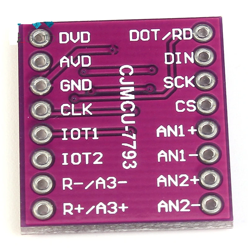 CJMCU-7793 AD7793BRU 24-битный АЦП низкой Шум модуль усилителя 24 бит AD7793 3-канальный блок питания 2,7-5,25 V