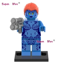 50 шт. супергерой Mystique x men строительные блоки экшн-блоки, друзья для девочек и мальчиков, домашние игры для детей, детские игрушки
