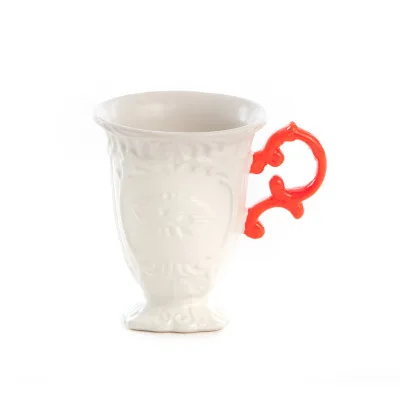 Италия барокко стиль керамическая кружка, чайная чашка/кофейная кружка свадебный подарок художественные украшения 1 шт./лот - Цвет: ORANGE