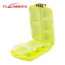 TSURINOYA 9,6*6,4*3 см 43 г 10 отсеков Portab Малый рок рыболовные принадлежности PESCA джиг глава крюк Иска искусственный рыбалка коробка