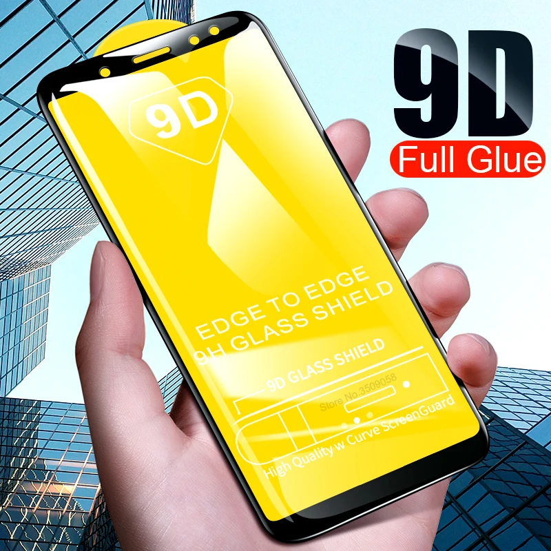 

9d full glue protective glass for samsung galaxy a8 a6 plus j2 j4 j6 plus j7 j8 2018 screen protector tempered glass film cover