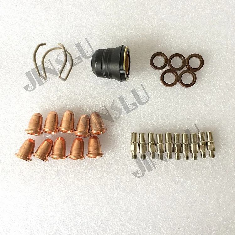 

Trafimet S45 Consumables Kit 27PK with Spacer Retaining Cap Nozzle Electrode Swirl Ring PR0110 PD0116-08 PE0106 PC0116