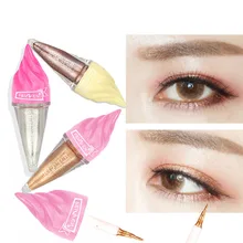 PNF мороженое shimmer Подводка для глаз 6 видов цветов водонепроницаемые продолжительные серебристо розовое золото коричневый Смоки Блеск жидкая подводка PN009