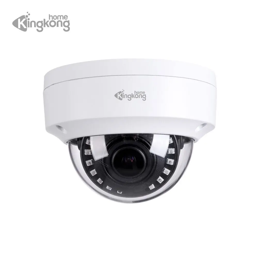 

Kingkonghome 4MP IP Camera 1080P Varifocal Lens CCTV Security ONVIF Surveillance waterproof Outdoor Anti-vandal Dome IP Cam