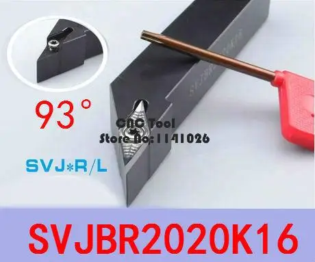 

SVJBR2020K16/ SVJBL2020K16 Metal Lathe Cutting Tools Lathe Machine CNC Turning Tools External Turning Tool Holder S-Type SVJBR/