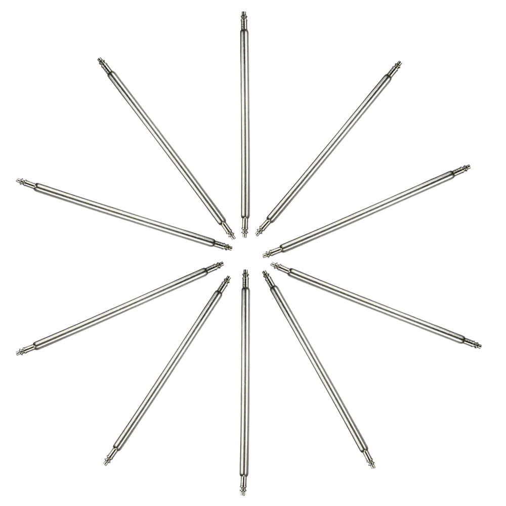 

Diameter 1.3mm 100pcs full Stainless Steel Watch Band Spring Bars Strap Pin Repair Tools Link Pins Repair Watchmaker 19mm 26mm