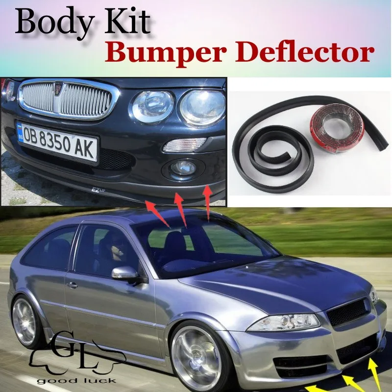 Bumper Lip Deflector Lips For Rover 200 Coupe Front Spoiler Skirt For TopGear Fans to Car Tuning  Body Kit  Strip