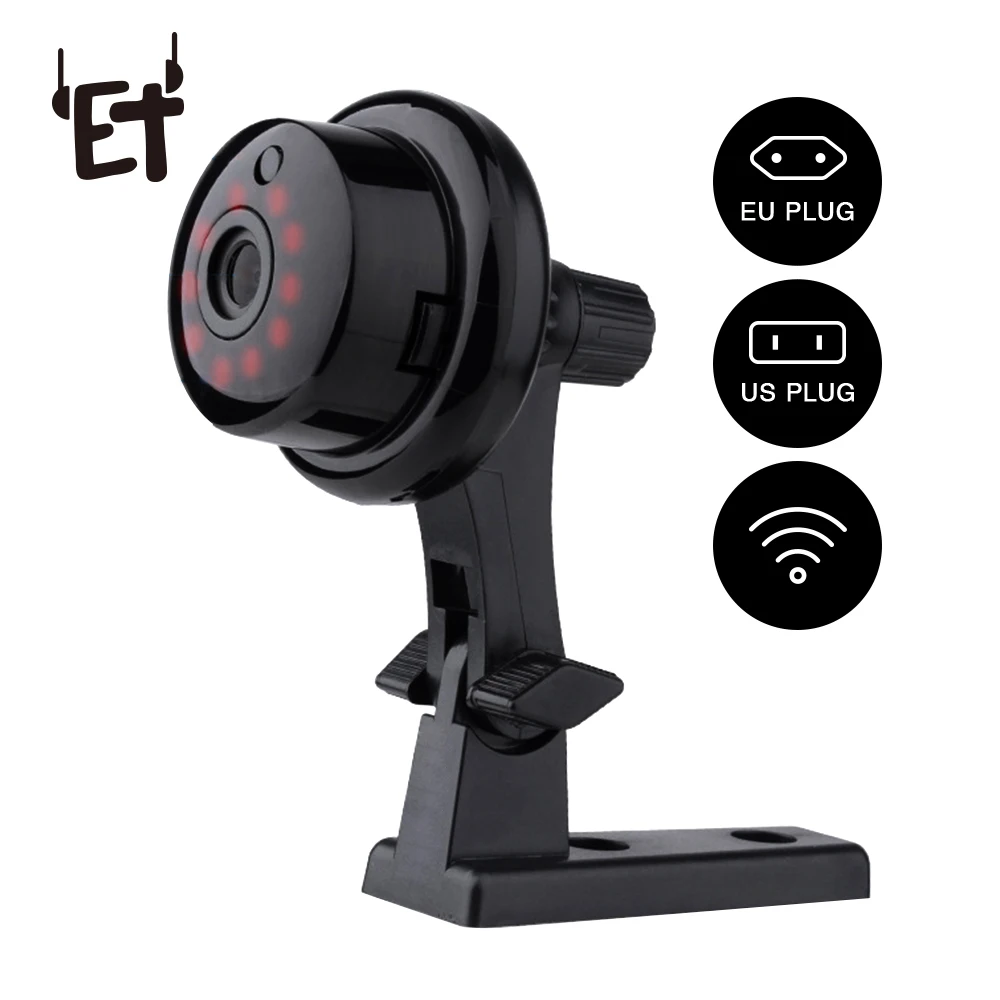 

Q6 Button Mini Wireless Camera 720P Black Cameras Night Vision to 10 Meters Support TF Card Up to 128G Card With Mic & Speaker