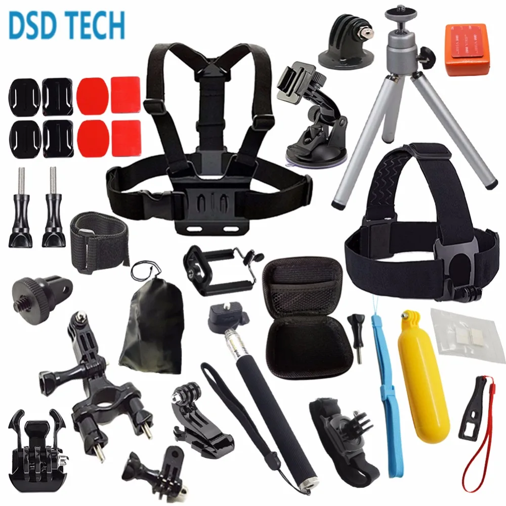 DSD TECH for Gopro hero 5 session black accessories kit mini case for gopro hero 5