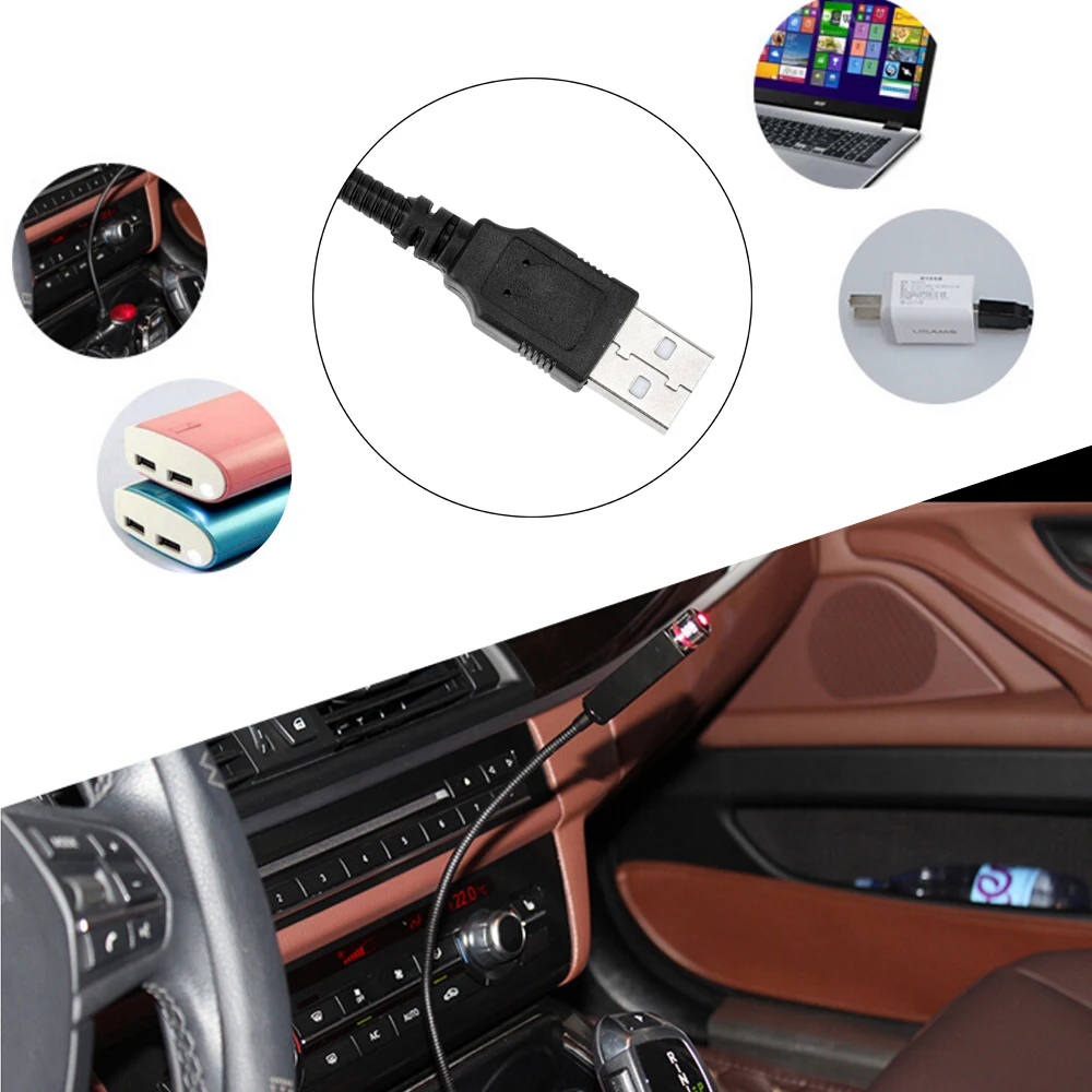  LEEPEE Atmosphere Galaxy Lamp Adjustable Multiple Lighting Effects LED Car Roof Star Night Light Pr - 4000024640232