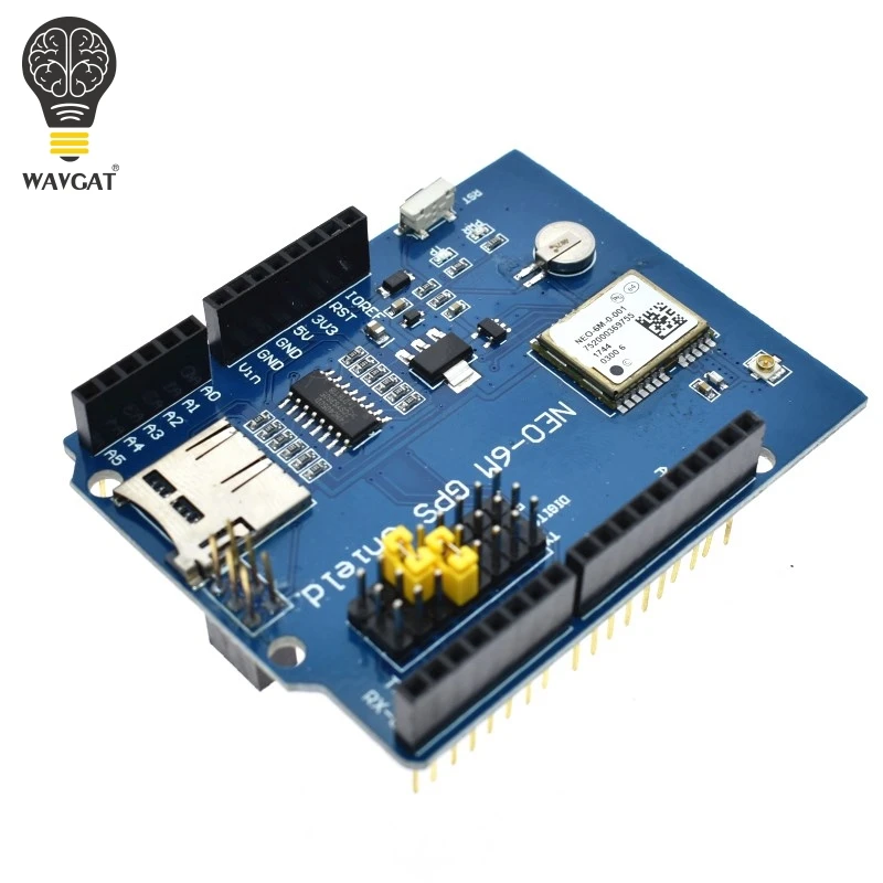 Плата расширения WAVGAT NEO 6M GPS модуль защиты SPI UART со слотом для SD карты Arduino UNO R3