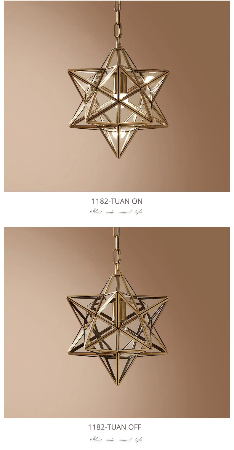 DX Creative Star Led Pendant Lights (8)