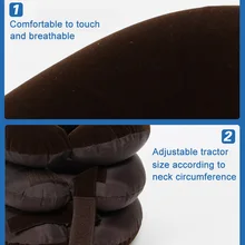 Droppshiping шейный ошейник массажер Brace Поддержка шейки воздуха тяги терапия устройство MFJ99