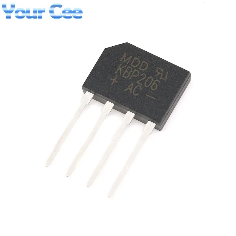 

5 pcs Diode Bridge Rectifier KBP206 2A 600V