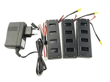

3PCS battery European regulation charger for MJX B3 B3H BUGS 3H F17 F100 helicopter 7.4V 1800mah 25C aircraft parts