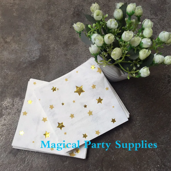 Buy Free Shipping 112cps Gold Napkins Paper Napkins