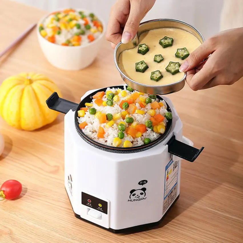 

1.2L Portable Lunch Box Mini Electric Rice Cooker Steamer Meal Thermal Heating Automatic Food Container Warmer Cooking Pot