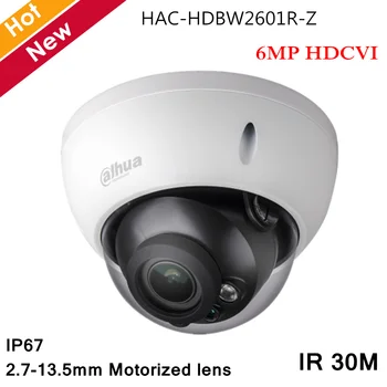 

Dahua 6MP HDCVI Camera IR Dome Camera 2.7-13.5mm Motorized lens Audio in interface Waterproof for Indoor Outdoor CCTV Camera
