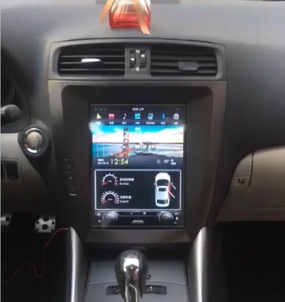 KiriNavi вертикальный Экран Tesla Стиль Android 7,1 10,4 дюймов автомобиля радио gps для Lexus IS250 навигации IS200 250 300 350 2006-2012
