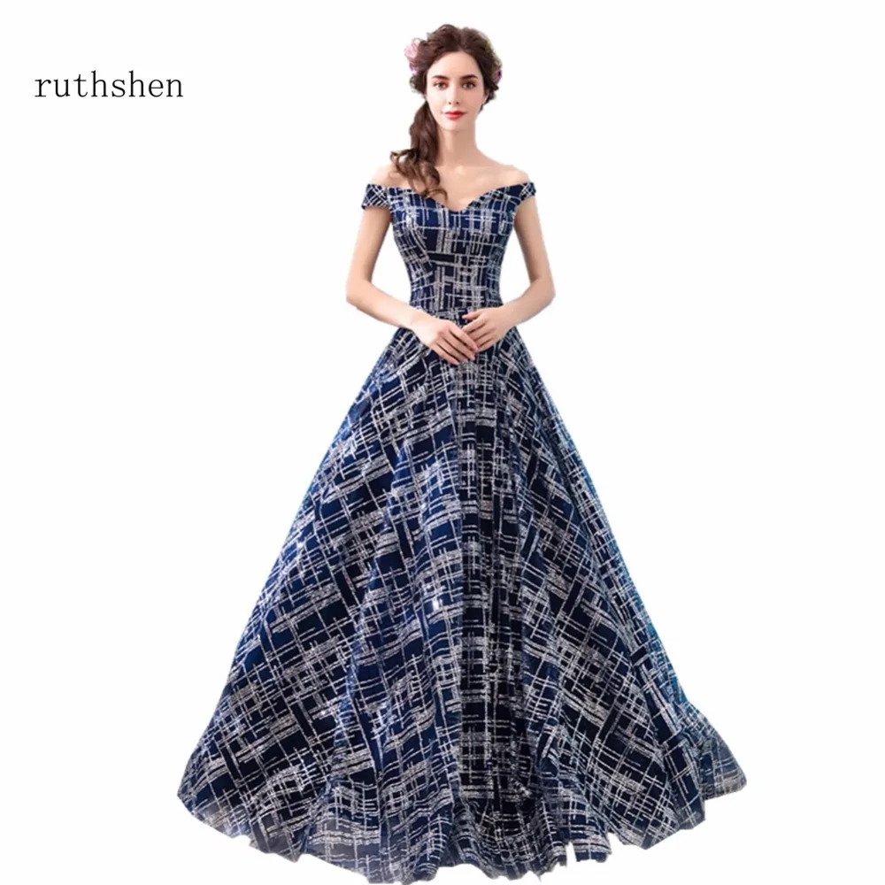 Ruthshen, платья для выпускного, трапециевидные, длина до пола, платья для вечеринок, Арабский Дубай, длинные бусы, платья для выпускного вечера, Vestidos Para Festa Curto