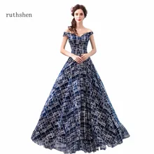 Ruthshen, платья для выпускного, трапециевидные, длина до пола, платья для вечеринок, Арабский Дубай, длинные бусы, платья для выпускного вечера, Vestidos Para Festa Curto