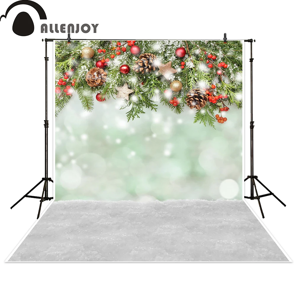 Allenjoy фотофоны Рождество снег праздновать боке фон для фотосъемки фотостудия