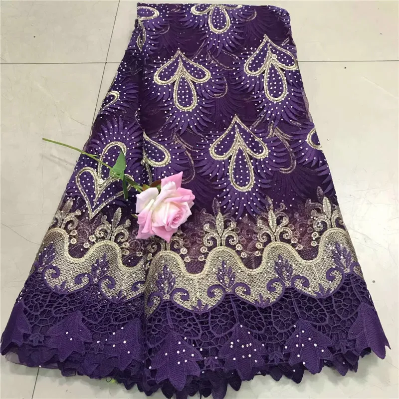 

2018 African Swiss Voile Lace Fabric embroidery lace trim high quality african Dry cotton lace fabric for wedding WD022610