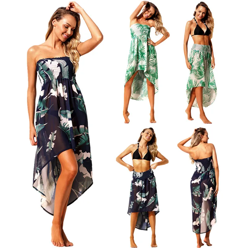 Joomeryer New Women Multiway Wear Convertible Beach Cover Up Skirt