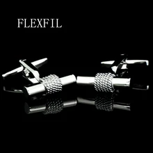FLEXFIL ювелирные изделия, французские запонки для мужских рубашек, фирменный дизайн, запонки на пуговицах, мужские высококачественные роскошные свадебные Металлические Модные