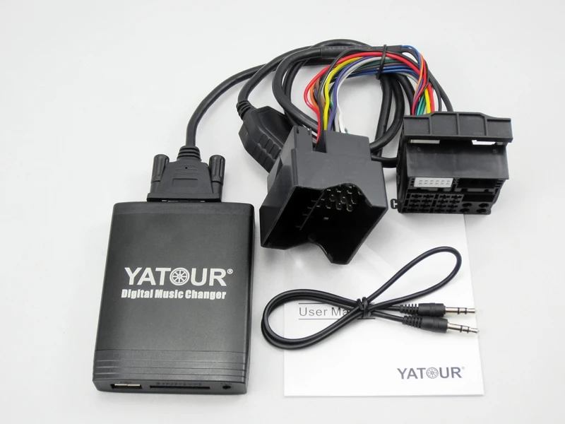 YATOUR Digital Music Changer AUX SD USB MP3 Adapter for BMW Mini Cooper Rover fakra 40-pin Flat MP3/WMA Integration kit
