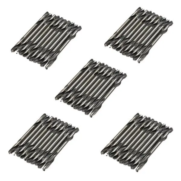 JFBL 50Pcs 3.2mm HSS Double End Auto Body Rivet Drill Bit Split Point