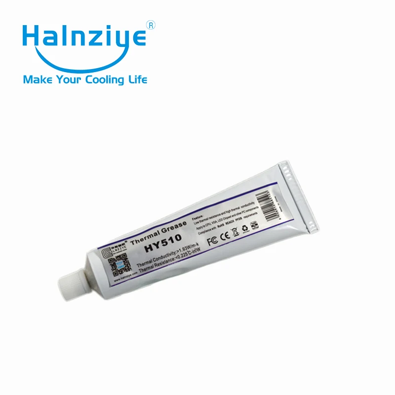 

Free shipping HY510 gray heat sink thermal paste grease compound with CE&RoHS certification soft tube 100g