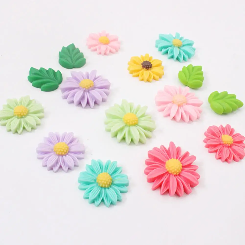 

TPFOCUS 5Pcs Fridge Magnets Small Colorful Daisy Shape Painting Resin Magnetic Refrigerator Sticker Home Decor Message Sticker