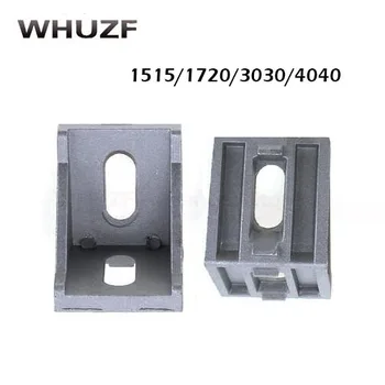 

5/10/15PCS 1515/1720/3030/4040 Aluminium Angle Code Nut Hole Connector Fastener Support T-slot Triangular Frame for Flow Profile