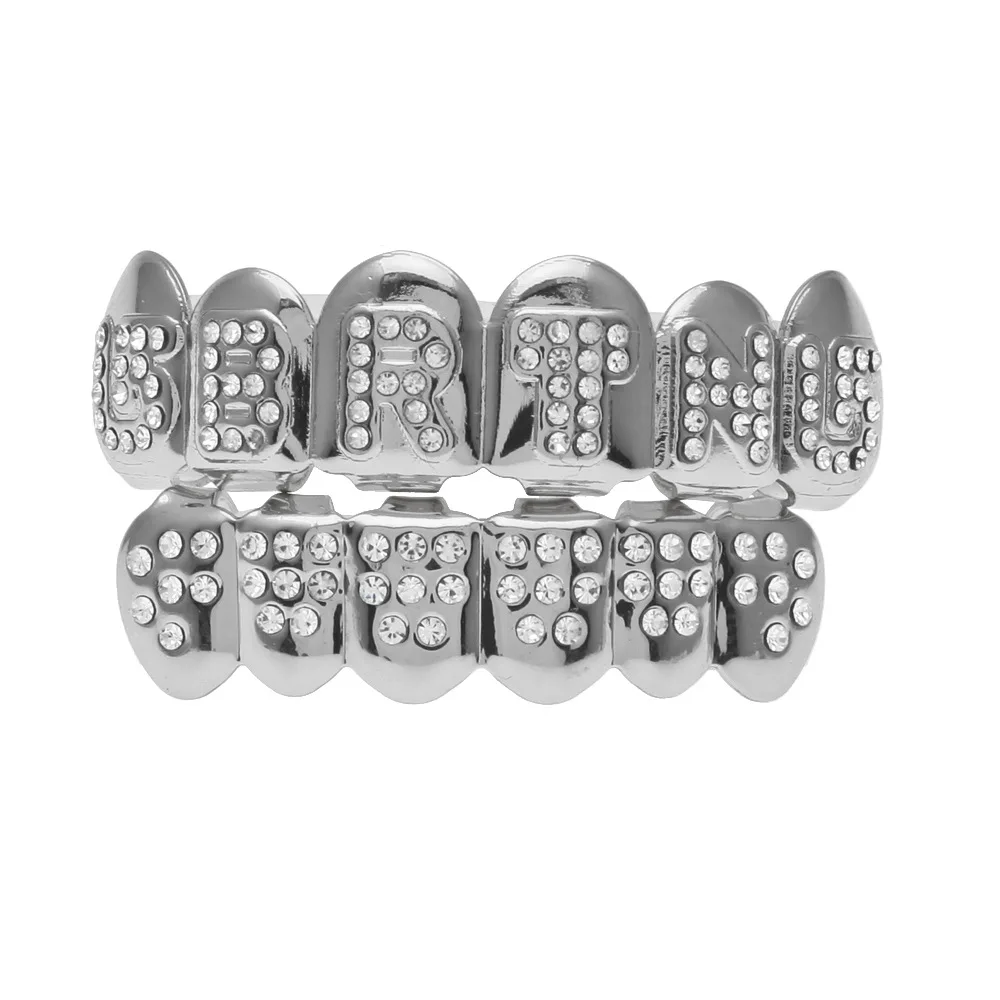 Украшения для тела Grillz Teeth мужчин и женщин ювелирные изделия в стиле хип хоп с