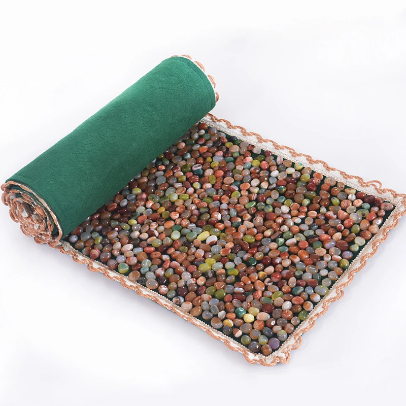 Rain stone massage cushion pebbles foot pad to go blanket acupressure