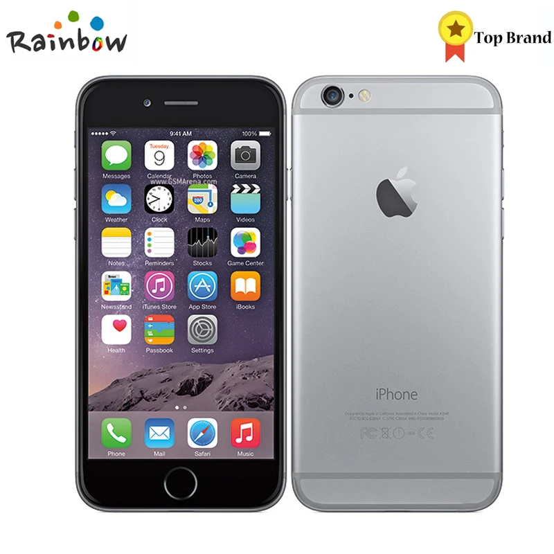Разблокированный телефон Apple iPhone 6 1 ГБ ОЗУ 16/64/128 ПЗУ экран 4 7 дюйма IOS двухъядерный