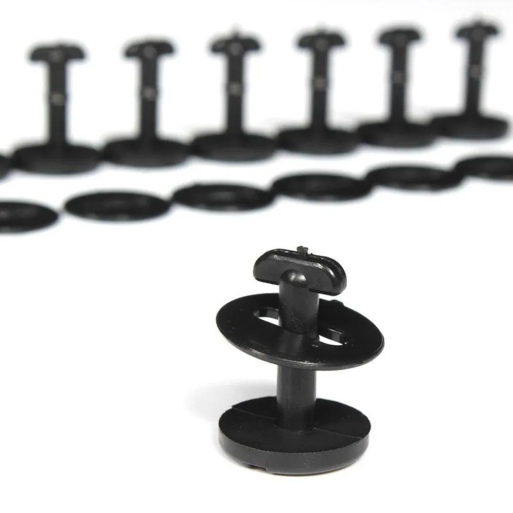 High Quality 10 Pieces Black Plastic Floor Carpet Mat Clips Twist Lock