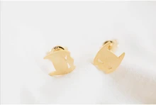 Fashion batman stud earrings wholesale free shipping