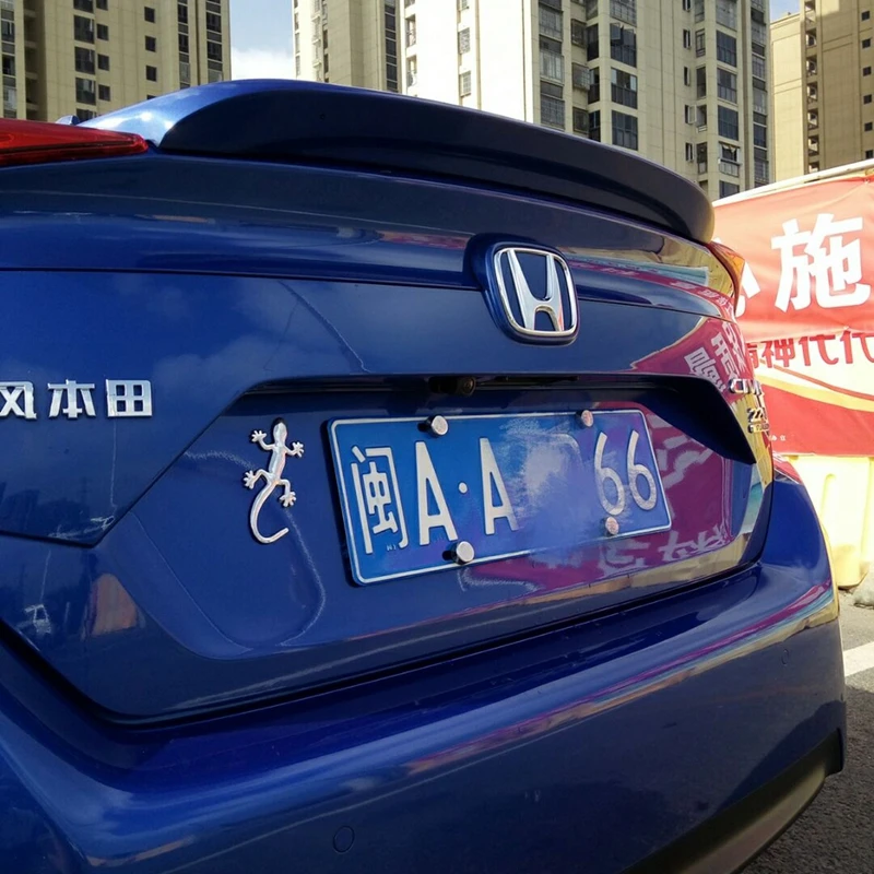 Для Honda Civic 10th Generation 4dr Sedan ABS пластмассовый задний багажник крыло крышка Неокрашенный праймер цвет задний спойлер