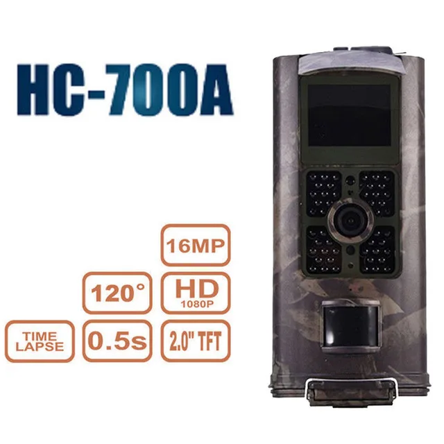 Фото Trpas 3g охотничья камера MMS 3g HD 16MP Trail Cam GPRS SMTP SMS 1080P ночного видения 940nm скаутинг камера s Ловушка HC700G - Цвет: HC700A No MMS