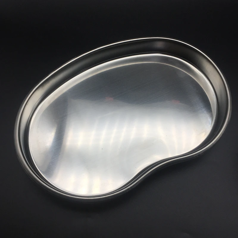 S M L Medical Stainless Steel Surgical Dental Instruments Bending Tray Disinfection Plate for Tattoo