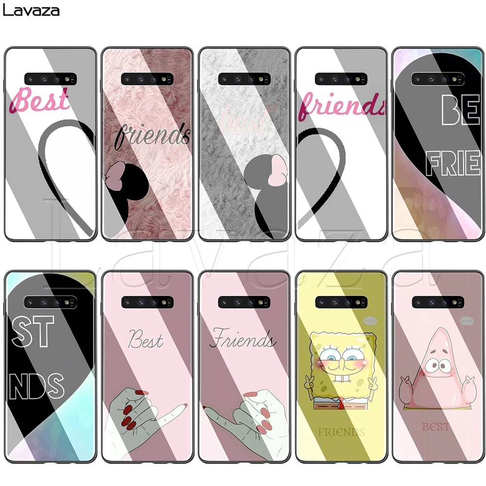 

Lavaza Best Friends Glass TPU Case for Samsung S7 S8 S9 S10 Note 8 9 A10 A20 A30 A40 A50 A60 A70 Edge Plus