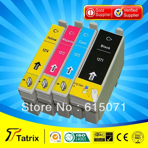 

10PK Cartridge Ink 127 for Epson Workforce  630 633 635 645 840 845 Printer Ink Cartridge