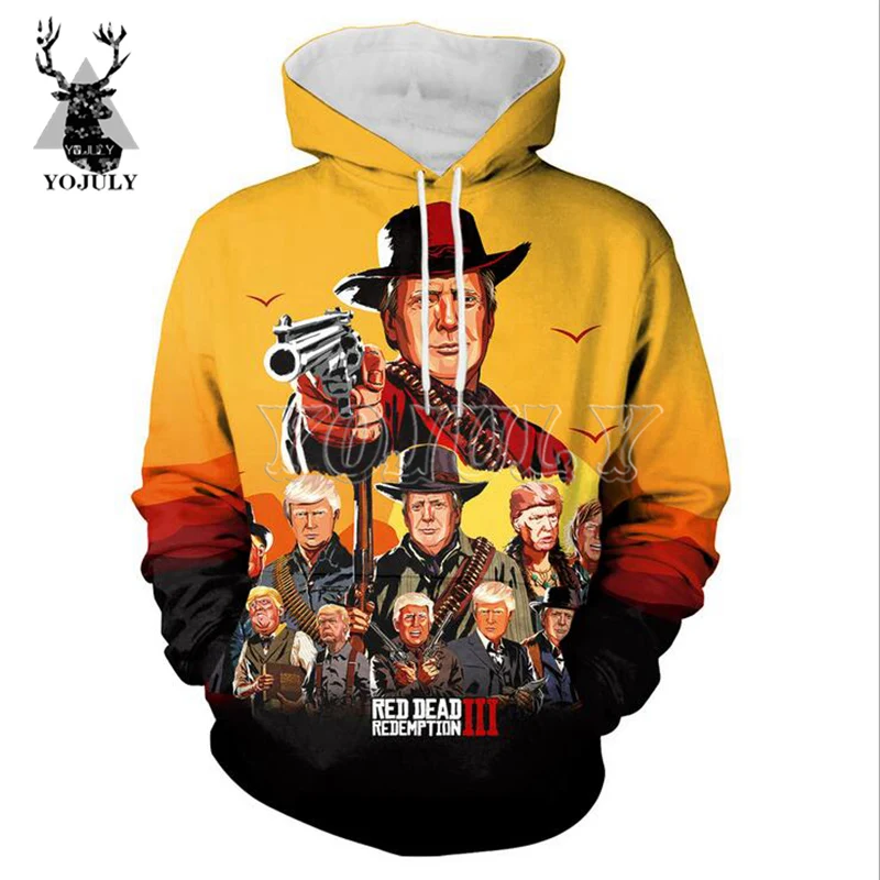 

YOJULY RED DEAD REDEMPTION 2 3D Printed Hoodies Women/Men Long Sleeve Fashion Harajuku Hooded Sweatshirts Game Casual Wear H04