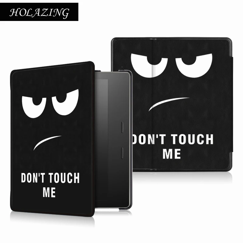 

HOLAZING Fashion Print Smart Cover Case For Amazon Kindle Oasis 7" PU Leather Stand Shell for Kindle New Fire 2017