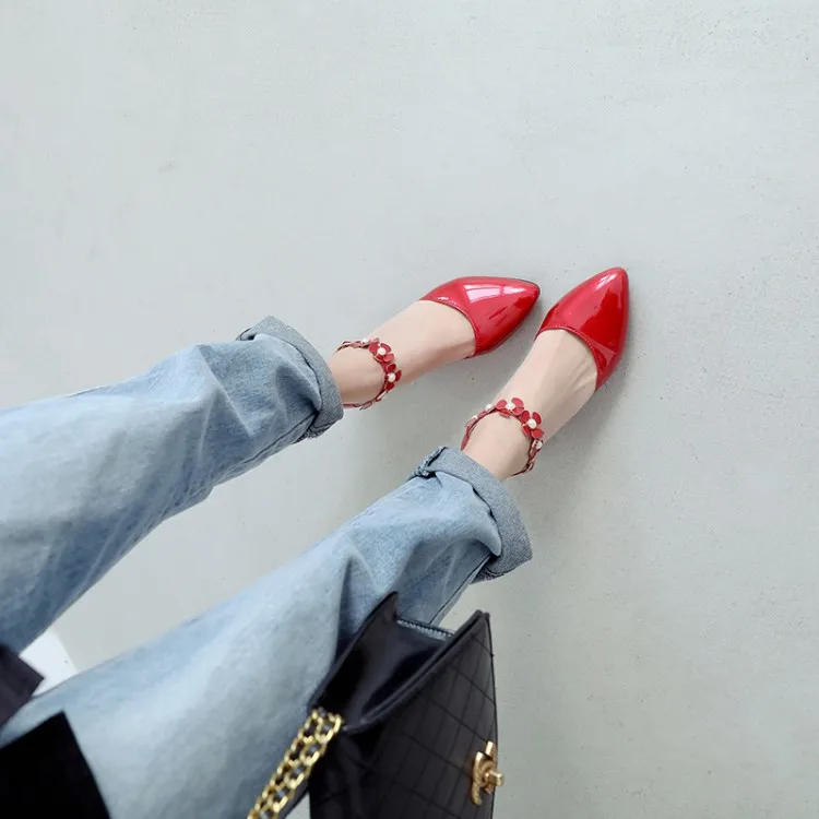 

Big Size 11 12 13 14 15 Ladies high heels women shoes woman pumps One-word buckle Low heel and high heel shoes