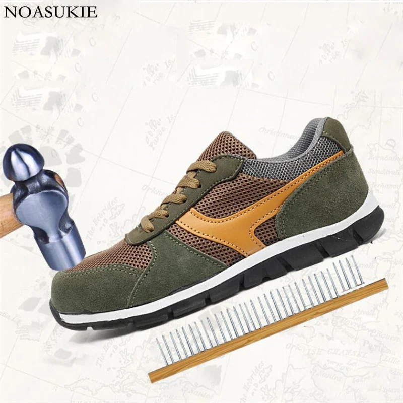

Sicherheitsschuhe Breathable Steel Toe Casual Boots Men Safety Shoes Anti-Smashing Puncture Outdoor Construction Work Shoes